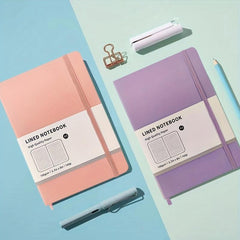 A5 Hardcover Notebook Macaron Color Horizontal Line Inner Page