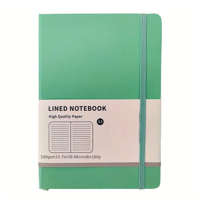 A5 Hardcover Notebook Macaron Color Horizontal Line Inner Page