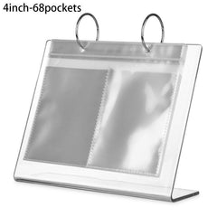 Desktop Acrylic Photo Frame Stand Card Binder Star Postcard Collection Album