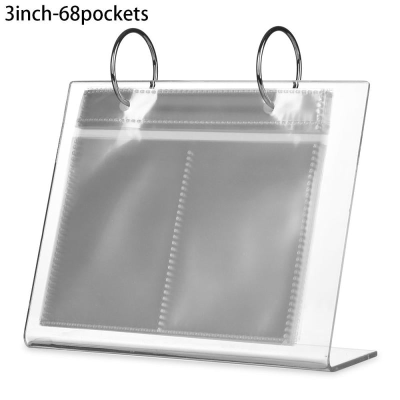 Desktop Acrylic Photo Frame Stand Card Binder Star Postcard Collection Album