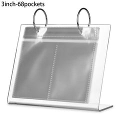 Desktop Acrylic Photo Frame Stand Card Binder Star Postcard Collection Album