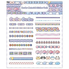10 Sheets Cartoon Coil Stickers for DIY Decoration