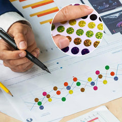 1540pcs Laser Dot Stickers for Crafts, Planners, Journals, Scrapbooks