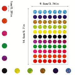 1540pcs Laser Dot Stickers for Crafts, Planners, Journals, Scrapbooks