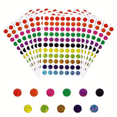 1540pcs Laser Dot Stickers for Crafts, Planners, Journals, Scrapbooks