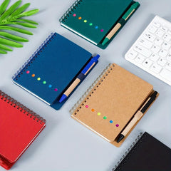 Small Coil Notebook Cowhide Student Office Stationery