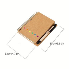 Small Coil Notebook Cowhide Student Office Stationery