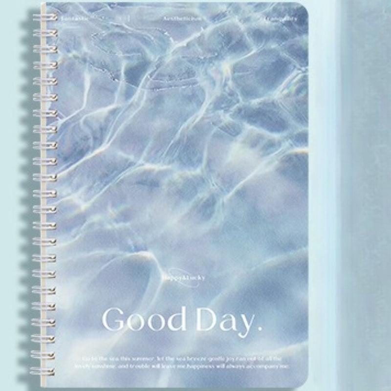 Ocean Wave Notebook 4pcs Thickened Student Prize 120 Pages 13 97 Cm