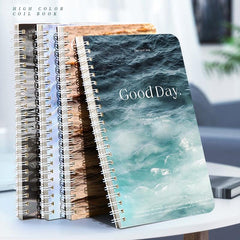 Ocean Wave Notebook 4pcs Thickened Student Prize 120 Pages 13 97 Cm