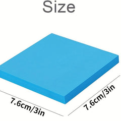 4pcs Sticky Notes Bright Colors Self Stick Pads 7.62x7.62cm