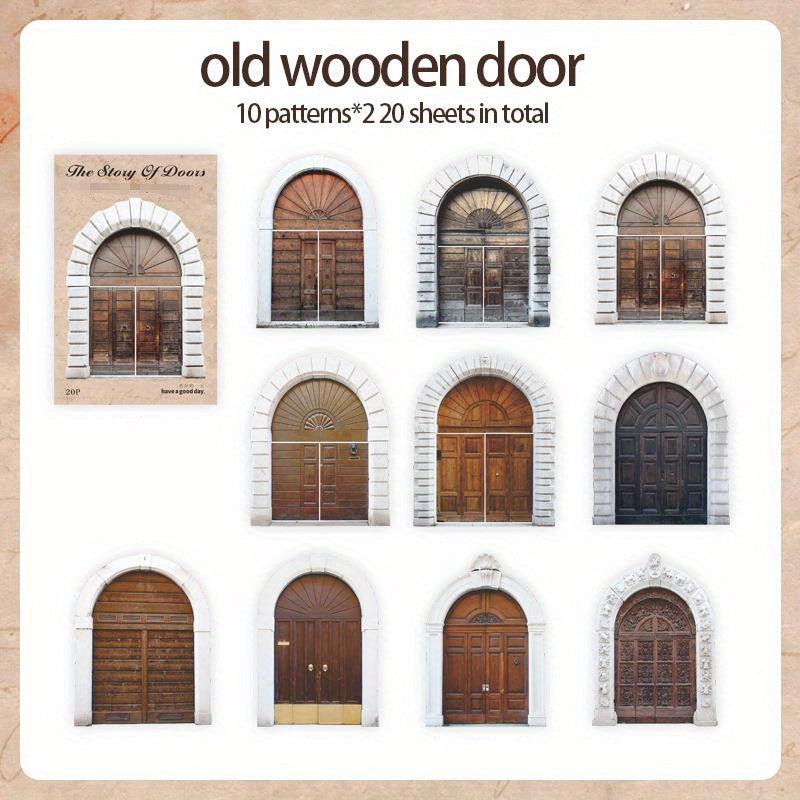 20pcs Retro Hollow Door Window Story Series Creative Bookmark
