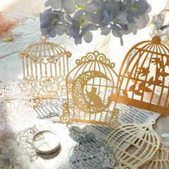 10pcs Green Lace Paper Gable With Annie European Style