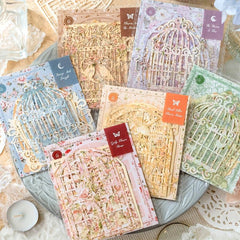 10pcs Green Lace Paper Gable With Annie European Style