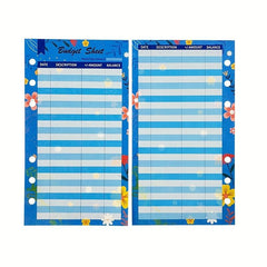 12pcs Budget Consumer Cards, 6 Hole Loose Leaf, Cash Cards