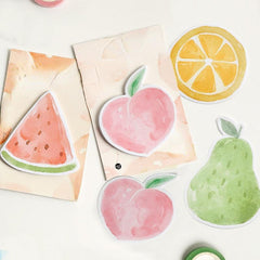 2pcs Fruits Sticker Bookmark Memo Pad Sticky Note Bookmark