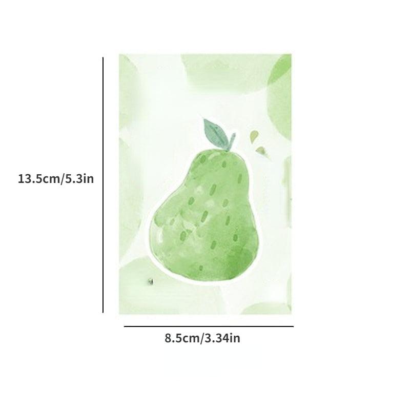 2pcs Fruits Sticker Bookmark Memo Pad Sticky Note Bookmark