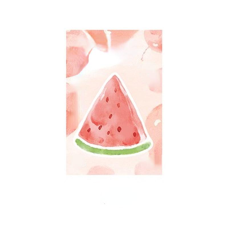2pcs Fruits Sticker Bookmark Memo Pad Sticky Note Bookmark