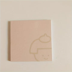 Book Cartoon Bread Memo Memo Notebook Sticky Notes 50 Sheets