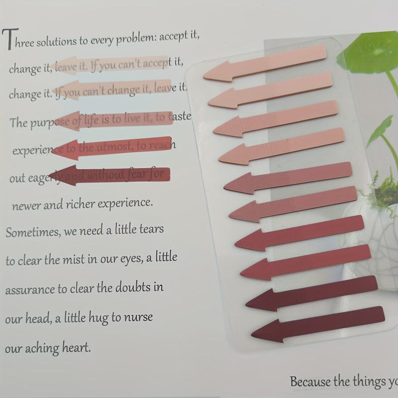 Colorful Arrow Index Stickers Transparent Sticky Notes
