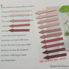 Colorful Arrow Index Stickers Transparent Sticky Notes