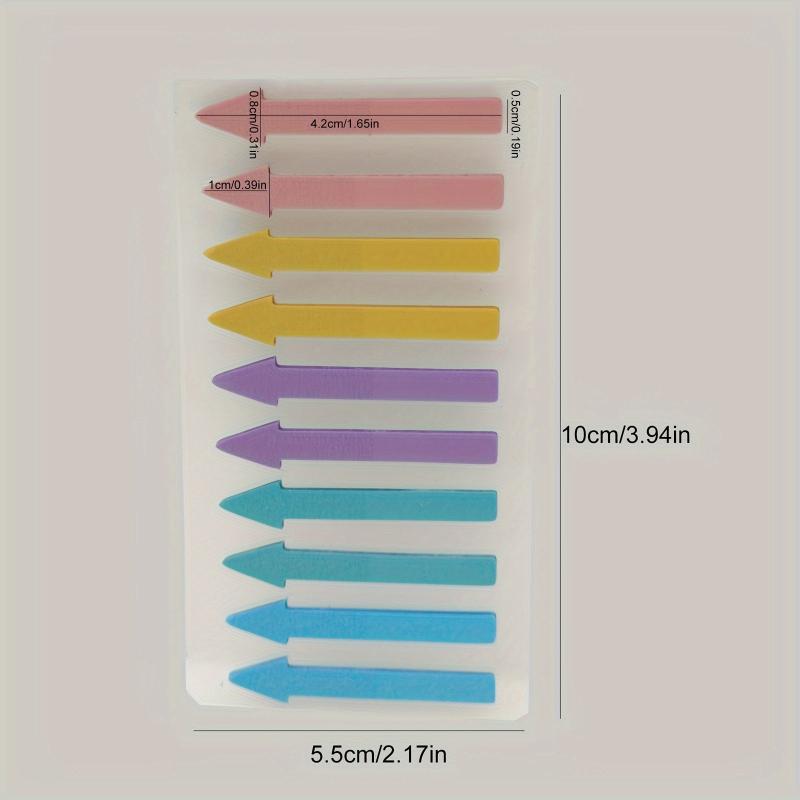 Colorful Arrow Index Stickers Transparent Sticky Notes