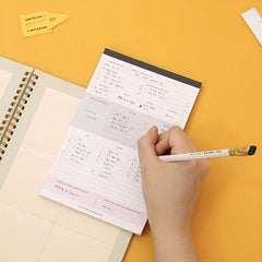 Tearable Weekly Schedule Notebook 60 Sheets