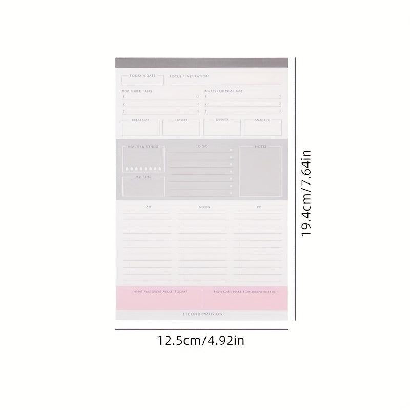 Tearable Weekly Schedule Notebook 60 Sheets