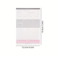 Tearable Weekly Schedule Notebook 60 Sheets
