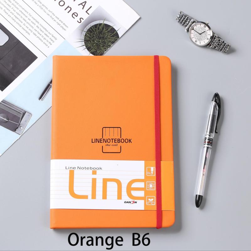 Stylish Waterproof Leather Notebook With Strap in Multiple Colors