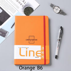 Stylish Waterproof Leather Notebook With Strap in Multiple Colors
