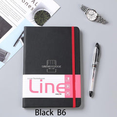 Stylish Waterproof Leather Notebook With Strap in Multiple Colors