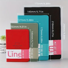 Stylish Waterproof Leather Notebook With Strap in Multiple Colors
