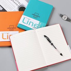 Stylish Waterproof Leather Notebook With Strap in Multiple Colors