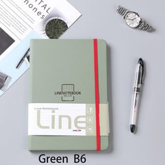 Stylish Waterproof Leather Notebook With Strap in Multiple Colors