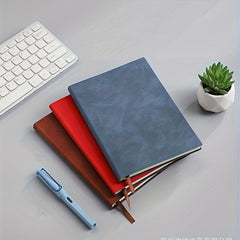 A6 Soft Leather Diary Meeting Record Notepad