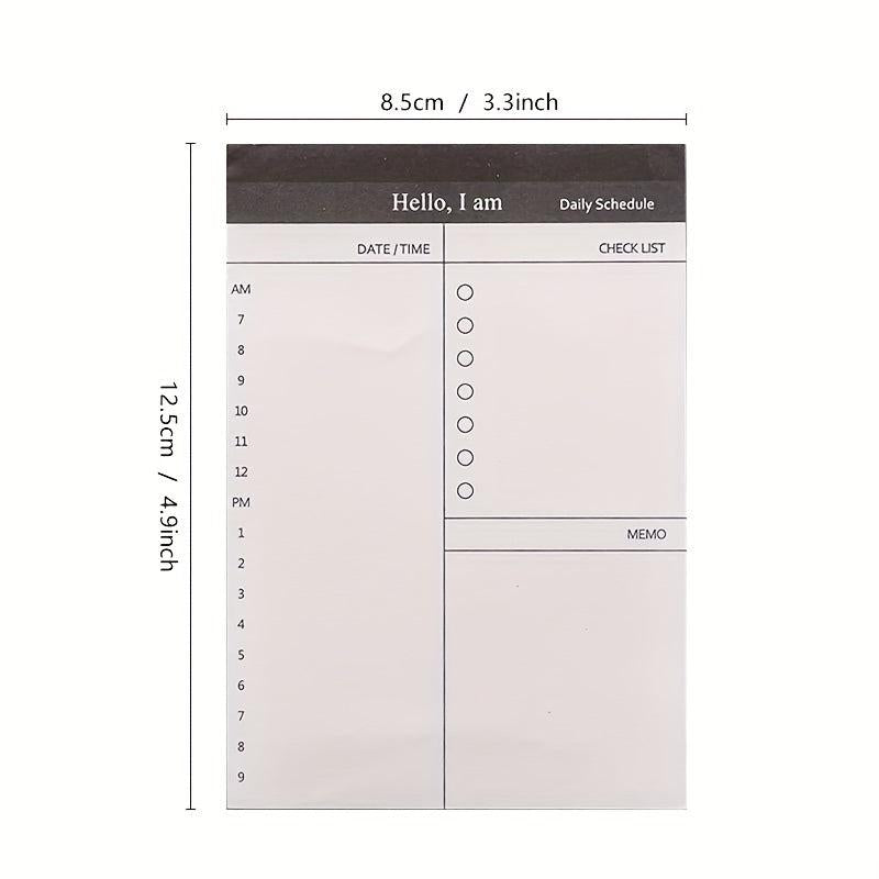 4pcs Business Plan Note Book Tear Notepad Office Desktop Schedule Memo Book