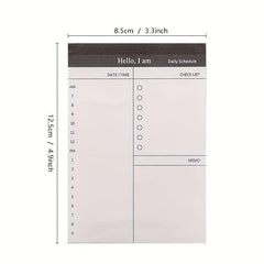 4pcs Business Plan Note Book Tear Notepad Office Desktop Schedule Memo Book