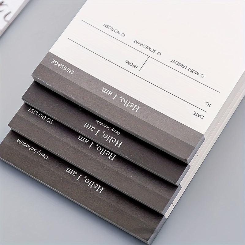 4pcs Business Plan Note Book Tear Notepad Office Desktop Schedule Memo Book