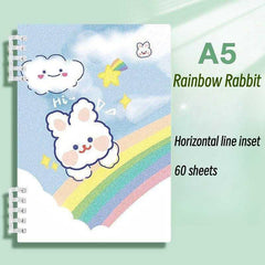 A5 Rabbit Notebook Thickened Diary Removable Replaceable Journal