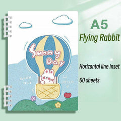 A5 Rabbit Notebook Thickened Diary Removable Replaceable Journal