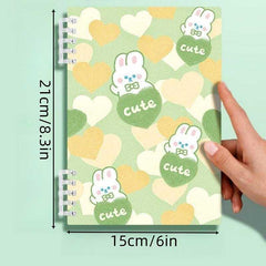 A5 Rabbit Notebook Thickened Diary Removable Replaceable Journal