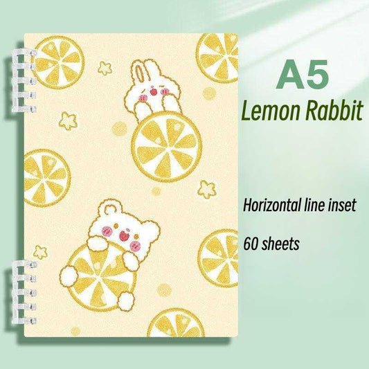 A5 Rabbit Notebook Thickened Diary Removable Replaceable Journal