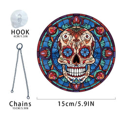 Halloween Skull Window and Door Decor