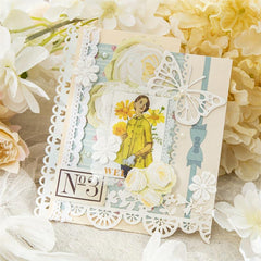 10pcs Dreamlike Series Lace Material Long Strip Hollow Paper Pack