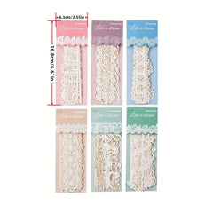 10pcs Dreamlike Series Lace Material Long Strip Hollow Paper Pack