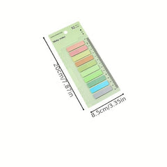 200pcs Morandi Sticky Notes Student Tearable Classification Index Sticker