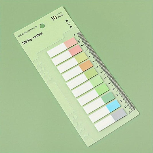 200pcs Morandi Sticky Notes Student Tearable Classification Index Sticker