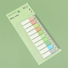 200pcs Morandi Sticky Notes Student Tearable Classification Index Sticker