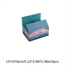 3pcs Scenery Storage Box Series Literary Hand Account Storage