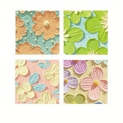 50 Sheets Painting Series Sticky Notes Student Portable Memo Pad